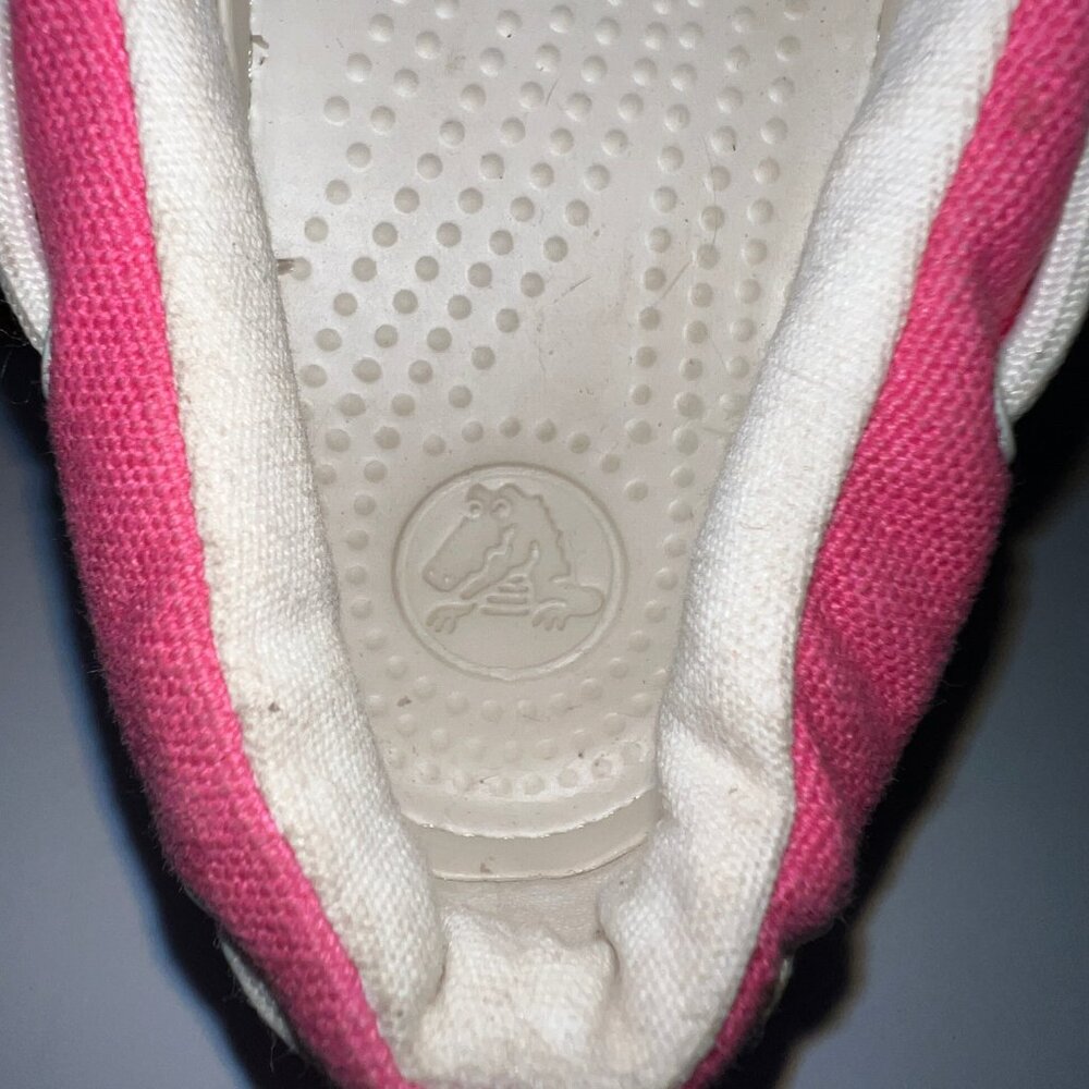 Crocs, Hover Boat Pink Gingham Check, Lace Ups, Size 9, Excellent - Picture 10 of 16